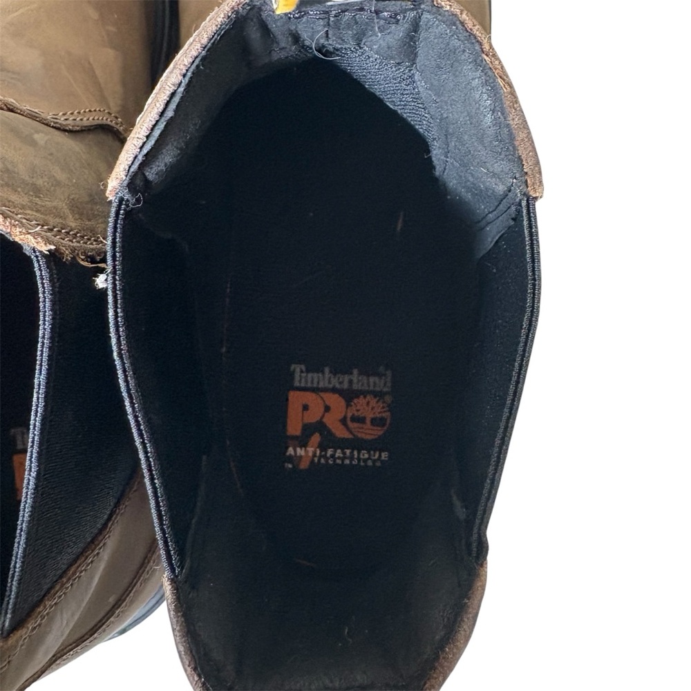 Timberland Men's Nashoba Casual Composite Toe Work Shoe‎ Boot Brown Leather 11 - Picture 13 of 13